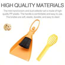 Mini Broom & Dustpan, Hamster Poop Scoop, Cleaning Brush & Cleaning Tools - Suitable For Cleaning Cages Of Hamsters, Rabbits, Reptiles & Other Small Pets - A - View 3