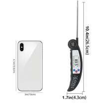 Digital Instant Read Food Thermometer, Super Fast Cooking Food Thermometer With Foldable Probe, Calibration Function, Suitable For Meat, Milk, Candy, Grill, Smoker, Kitchen Tool Accessory - Multicolor - View 3