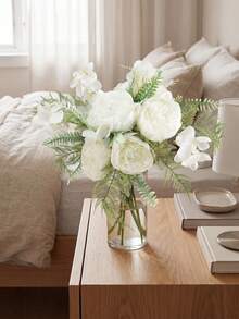 4pcs Lemon Branches, Suitable For Spring Decor, Window Display, Living Room, Bedroom, Bathroom, Kitchen, Wedding, Holiday, Indoor Tabletop Decoration - Waterweed Peony - 4pcs - View 7