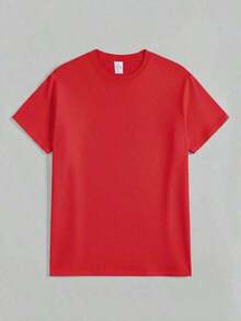 Camiseta de Verano de Alta Gama para Mujer, 1 Pieza, Camiseta de Manga Corta de Talla Grande para Mujer con Diseño Estampado, Perfecta para Usar en Verano. También incluye una camiseta con el estampado "Forever Chasing Sunsets", ideal para viajes a la playa. - Rojo - Ver 3