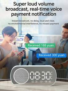 多功能蓝牙音箱闹钟，双模式音乐播放，床头时钟音箱带LED数字显示屏，便携式蓝牙音箱，多模式音乐播放器，家用桌面音箱 - 查看 7
