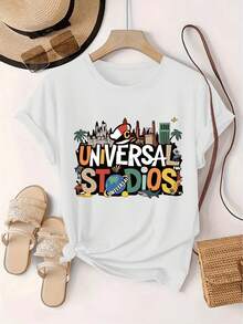 Camiseta unisex de manga corta, para mujerCortoMangaTripulaciónCuelloCamiseta-InformalBlusaEstiloAdecuadoparaEstaciones del año,MáquinaLavableOpacoSuperiorconMinimalistaRedondoCuello,VersátilBásicoArmarioElemento básicoparaInformalVestimenta&Superposición de capasNoTransparency)playerashombre, , , Dazymujer,romwehombres, bohochic,maestrasregalos,camisetaparaconjuntos de mujercon curvasparamu,y2k, - Blanco - Ver 6