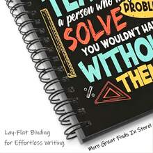 A5 Aesthetic Spiral Notebook For Teachers | Math Teacher Appreciation Gift, Ideal For Office & School Supplies, Colorful Math Tool Design, Lined Paper - Colored Mathematics - View 4