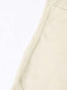 VHUTHK (220 Cotton T-Shirt) For Men, Round Neck, Short Sleeve, Casual, Printed, Y2k Style - 杏色 - 查看 3