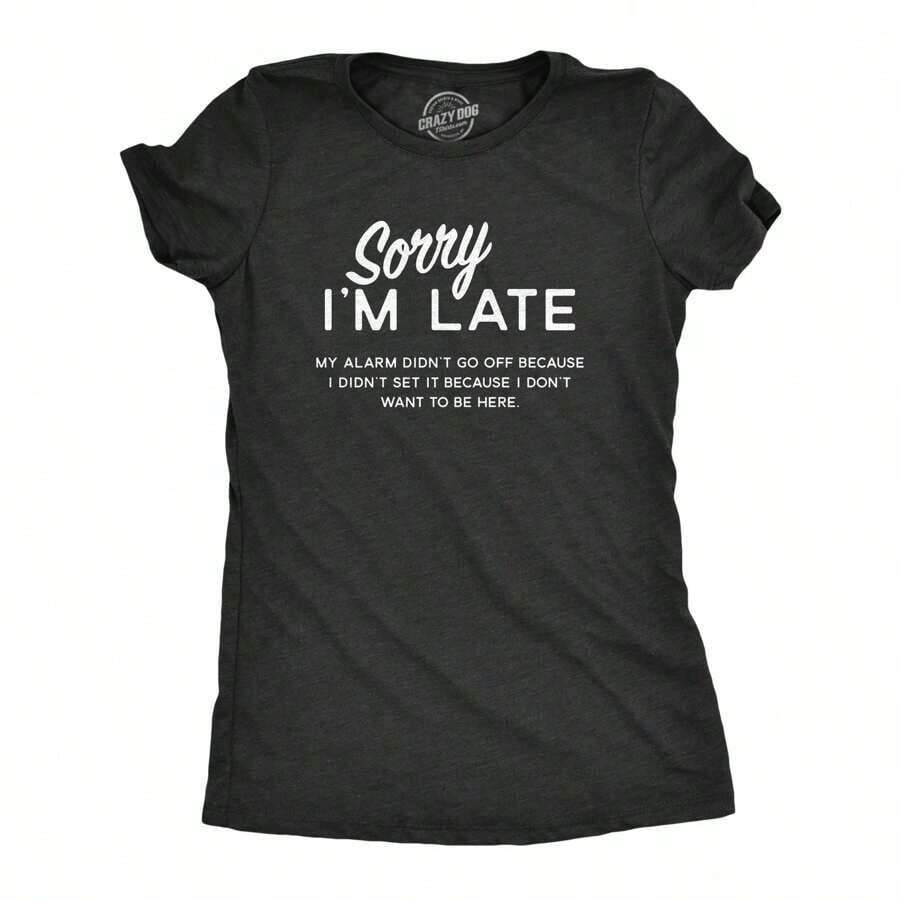 Women's T-Shirt "I'm Only Here To Set A Cover Story" - Funny And Sarcastic T-Shirt, Funny Women's T-Shirts, Cute Vintage Casual T-Shirt For Ladies, Gift - 白色 - 查看 1