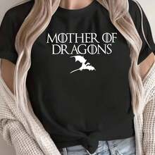 Women's T-Shirt With Sparkling Golden Cherry Design - Black - View 1