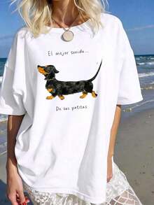 NewSummerCasual Women's Oversized T-Shirt, 100% Cotton, With "Stay True To Yourself" Graphic, Suitable For Spring/Summer And Year-Round Casual/Sporty Style, Fashionable Soft And Breathable White Short Sleeve T-Shirt, Plus Size - Vintage Street Style Unisex Loose Cotton Short Sleeve Crew Neck T-Shirt - 白色 15 - 查看 3