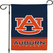 Auburn Tigers Printed Double-Sided Garden Flag 12 X 18 -  Licensed - Indoor And Outdoor - Hanging Graduation Decoration - Flag Only - A - Xem 2
