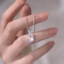 Mặt dây chuyền hình bướm bằng ngọc trắng, dây chuyền xương đòn sang trọng, thanh lịch, tối giản, món quà lý tưởng cho bạn gái. - Bạc - Xem 2