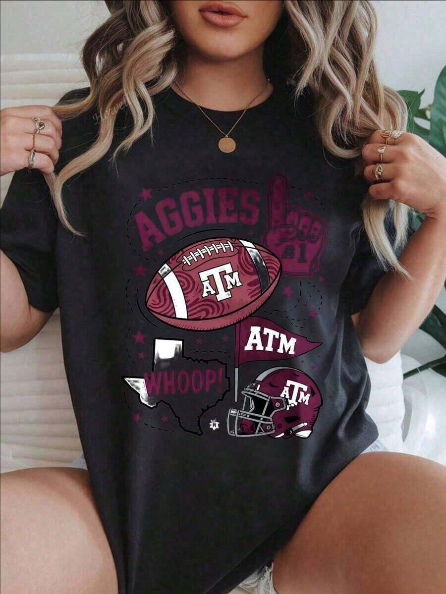 Cute Unisex Premium Casual T-Shirts, Fashionable Print For Women, Texas American Football Helmet Design, Suitable For All Seasons
Unisex Black Cotton T-Shirt, Loose Fit, Comfortable, Urban Vintage Style. - 黑色 - 查看 1