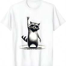 Printed T-Shirt For Men And Women - White - View 1