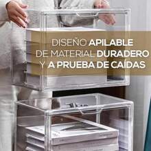 Zapatera de Acrilico para Sneakers Apilable SnikersBox Premium Organizador Transparente con Cierre con Iman Caja de Almacenamiento para Zapatos - Transparente - Ver 7