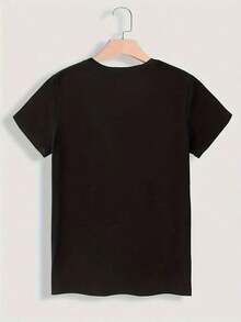 Camiseta con Estampado de Profesor de Arte, Manga Corta, Cuello Redondo, Top Casual para Verano y Primavera, Ropa de Mujer, Talla 220 - Negro - Ver 2