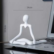 11cm Creative Plastic Abstract Figures Ornament Sculpture Study Room Statue Home Office Accessories Decoration Gift - D - View 10