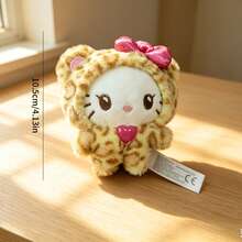 1 pieza Muñeca de peluche de Hello Kitty con estampado de leopardo de Sanrio, muñeca, dije de bolso, regalo de cumpleaños, regalo de Año Nuevo, regalo de temporada de bodas, regalo de vacaciones, regalo para niñas, regalo para niños - Multicolor - Ver 10