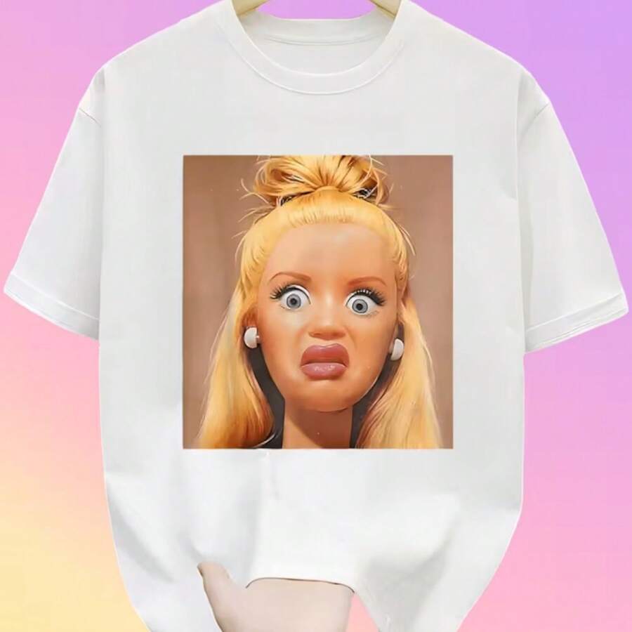 Printed T-Shirt For Men And Women - trắng - Xem 1
