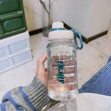 Botella de agua deportiva con filtro – Botella de gran capacidad a prueba de fugas para bebidas frías y calientes, para gimnasio, viajes y uso diario. - rosa-800ml - Ver 11