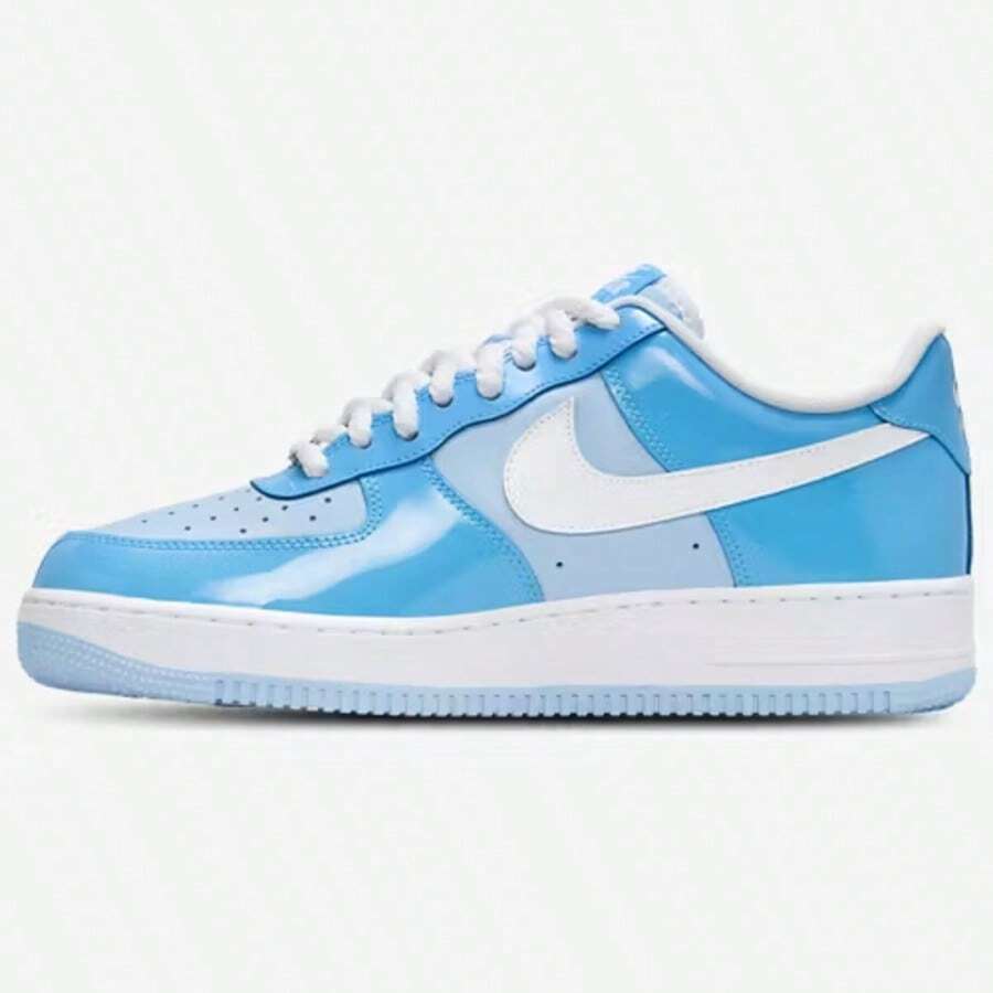 Nike Air Force 1 '07 LV8 Edge Men's Casual Sneakers Safety Orange/White HV9405-800 | Court-To-Street Style, Iconic Silhouette - 藍白色 - 查看 1