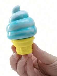 1 Pcs Gradient Ice Cream Squishies Set, Mini Food Inspired Squeeze Toys, Slow Rising Soft Texture Stress Relief Gadget, Perfect Desktop Decoration And Delicate Gift For Dessert Lovers, Portable Handheld Fidget Toy For Daily Relaxation And Anxiety Relief, Lightweight Easy To Carry, High Elastic Durable Material, Ideal For Home Office And Travel Use - 彩色 - 查看 3