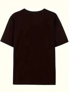 Lightweight And Breathable Women's T-Shirt, Casual Summer Style, With "I'm Different" Print - Crew Neck, Short Sleeves, Machine Washable, Black With White Bird Design, Comfortable For Everyday Wear In Spring, Summer, And Fall, Offering A  And Fashionable Look, A Summer Novelty And An Ideal Holiday Gift. Perfect For Pairing With Spring And Fall Outfits. - 黑色 - 查看 2