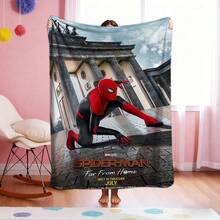 Manta estampada de 1 piezas con personajes de dibujos animados, manta estampada de películas de superhéroes, manta decorativa estilo retro de dibujos animados, manta estampada con personajes de dibujos animados, manta universal para siestas para todas las estaciones, manta decorativa para el hogar con personajes, regalo moderno y elegante, ideal para el hogar, dormitorio, cama, sofá, oficina, para la hora del almuerzo o como manta de picnic. - Multicolor - Ver 1