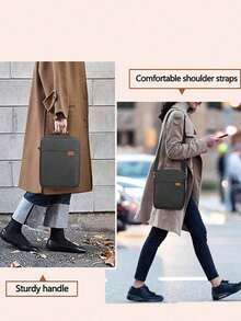 Mochila portátil multifuncional con puerto USB, mochila de viaje resistente al agua para hombres y mujeres, cabe portátiles de 15.6 pulgadas - Negro - Ver 2