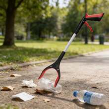 1pc Aluminum Alloy Long Handle Outdoor Cleaning Trash Picker - Multicolor - View 7
