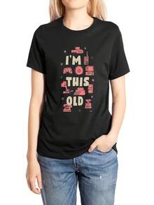 This Women's Short Sleeve Crop Top Features A Modern And Comfortable Design, Is Breathable, Fun, And Nostalgic, Making It Ideal For Everyday Wear. - [] - 查看 1