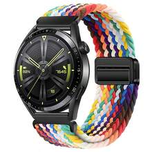 20毫米编织磁扣表带，兼容三星Galaxy Watch 7/6/5（40毫米/44毫米）、GT系列GT2/3（42毫米）、3Pro（43毫米）、荣耀Watch 2 42毫米、SE、E2、Venu/Venu Sq/SQ 2以及其他22毫米表带尺寸。这款表带时尚年轻，佩戴舒适透气。高品质腕表配件，馈赠佳品。 - 彩色 - 查看 13