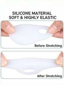 QKC 1 Pair Ultra-Soft Silicone Toe Guards, Discreet Toe Protectors To Prevent Rubbing & Blisters, Comfortable Foot Care Accessories For All-Day Wear - White - View 4
