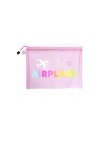 Women's Airplane Themed Travel Toiletries And Cosmetics Storage Bag - Cute Aviation Design With Airplane And Airplane Text Prints, Compact Makeup Bag With Zipper, Lightweight And Durable Fabric, Suitable For Carrying Essentials, Ideal Birthday/Honeymoon Gift For Female Travelers (Airplane Luggage Design, Travel Accessories) - Perfect For Airplane Enthusiasts, Airplane Themed Small Makeup Storage Bag - Multicolor - View 13
