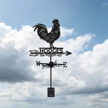 Colorful Rooster Metal Weathervane, Outdoor Yard Decor, Rust-Resistant Durable Wind Direction Indicator, Ideal Gift For Independence Day, Christmas, Holidays - A - View 6