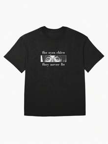 Men T-Shirts - 黑色 - 查看 1