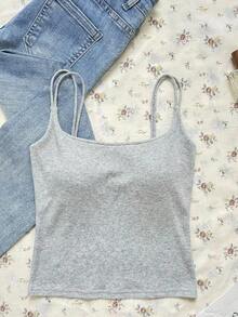 2 piezas Conjunto de camisola sin espalda ajustada para mujer, Camisola sin espalda de verano para mujer, Adecuado para el transporte diario, citas, fiestas, otoño/invierno/verano, Navidad, Año Nuevo, Acción de Gracias, fiestas, bodas, playa, ceremonias de graduación, de moda, elegante, casual, salidas, citas, reservas, transporte, brillante, Día de San Valentín, elegante, vacaciones, casual, Y2K, salidas, ceremonias de graduación y otras ocasiones. - Negro 3 - Ver 3