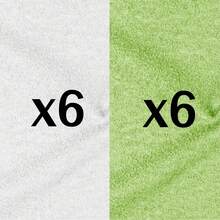 24条装面巾 – 洗脸巾（10x10英寸） – 柔软、速干、高吸水性手巾，适用于浴室、水疗中心、健身房、厨房和日常使用 – （白色） - 彩色 - 查看 20