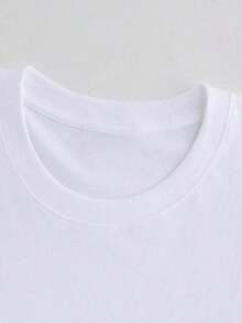 1 Piece Casual Fashion Outfit For Men And Women, New Short Sleeve T-Shirt With Round Neck And Dalmatian Dog Print, Plus Size 2026, Fashion Sunglasses, Suitable For Everyday Wear - 白色的 - 查看 3