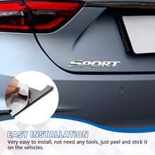 3D Metal Car Sport Sticker Automotive Emblem Badge For Fender Bumper, Sport Edition Decal In Gloss Black With Strong Adhesive, Perfect For Truck SUV Pickup - Bạc - Xem 5