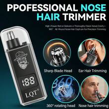 LQT Men's Grooming Kit (4pcs/3pcs/1pc) - Mini Hair Clipper, Ear & Nose Trimmer & Men's Razor, Cordless Trimmer, USB-C Charging, Suitable For Home Haircutting, Travel Beard Trimming And Personal Care. Ideal Holiday Gift, Men's Gift - View 11