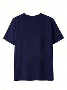 short-sleeveCamiseta de mujer estampada de manga corta para verano, tela de poliéster, estilo multifuncional, corte regular, peso 180 gramos, 1 unidad.100% Cotton - Azul - Ver 5