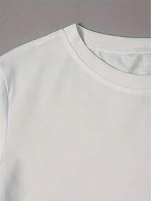 Short Sleeve Figure Print Crew Neck T-Shirt For Spring & Summer, Casual Women's Clothing - White - View 3