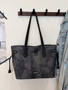 Large Capacity Handbag For Women, New Arrival Minimalist Commuting Shoulder Tote Bag - Multicolor - View 8