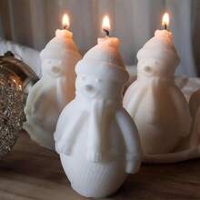 DIY Candle Molds, Christmas Decor Snowman Molds, Home Decoration Molds For Resin, Plaster, Silicone - Snowman Mold - View 5