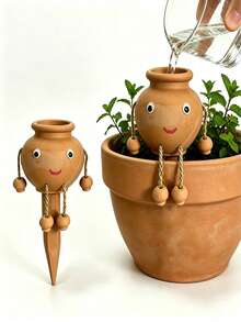 Automatic Ceramic Watering Balls, Automatic Watering Systems, Gardening Supplies, Lazy Waterers. Large Capacity, Narrow Opening Design Extends Watering Time; Suitable For Indoor/Outdoor Potted Plants; A Must-Have For Spring And Summer. - Multiple Styles - View 2