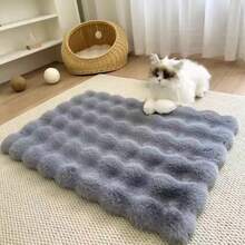 1件装宠物毛绒冬季加厚耐磨睡垫，适用于猫狗 - 彩色 - 查看 7