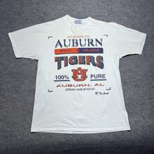 Vintage 90S University Of Auburn Tigers T-Shirt XL RARE MENS WHITE LOGO,Cosplay - Màu sắc hình ảnh chính - Xem 1
