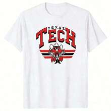 Premium Quality Unisex Casual T-Shirts Featuring The Classic  North Carolina Tar Heels Team Logo Print. 100% Cotton. - 白色 11 - 查看 1
