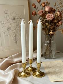 2PCS/4PCS,Light Luxury European Style Long Candles, Scented Candles, Smokeless Soy Wax Candles, Suitable For Creating An Atmosphere, Candlelight Dinners, Meditation And Lighting, Great Gift Choice, Long Candles, 25 Cm (9.84 Inches) In Length, Suitable For Dining Rooms, Living Rooms, And Central Decoration - Smooth Long Rod - View 10