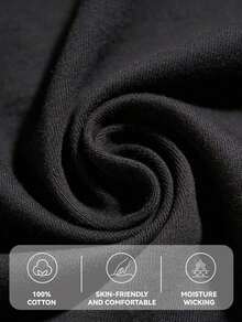 1 pieza de ropa de mujer, camiseta negra con estampado de terapia de gimnasio, camisetas, top blanco, camisetas gráficas para mujer, camiseta unisex casual de cuello redondo, tela ligera de 180 g/m², lavable a máquina, para primavera/verano/otoño, Halloween, Navidad, Día de San Valentín, 180 g, 100% algodón. - Negro - Ver 6