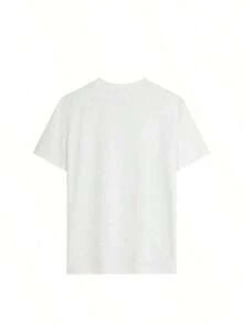 Under The Radar Women's Fashion New T-Shirt: A Comfortable And Versatile Short-Sleeved Printed T-Shirt. It Can Be Worn Alone Or As An Undershirt. The Relaxed Crew Neck Design Makes It Perfect For The Office, School, Weekend Outings, Or Travel. Easy To Style For Everyday Wear, It Offers A Cool And Lightweight Feel. The Unisex Design Is Also Ideal For Couples. New Loose And Versatile Blouse - Vintage Street Style Unisex Loose Cotton Short Sleeve Crew Neck T-Shirt - 白色 - 查看 5