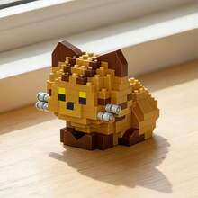 Micro-Particle Cute Cat Building Block Series, Children's Toy Building Block Set, Creative Fun 3D Assembly Blocks, Soft Stress Relief Gadget, Children's Educational Toy, Improve Children's Hands-On Ability, Classroom Reward Small Gift Recommendation, Warm Healing Desktop Decor, Suitable For Collection, Back To School/Birthday And Fashionable Small Gift Among Friends - Multicolor - View 14
